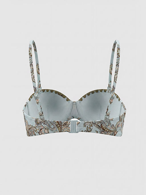 ??kar?labilir Pedli Desenli Kad?n Bikini ?st