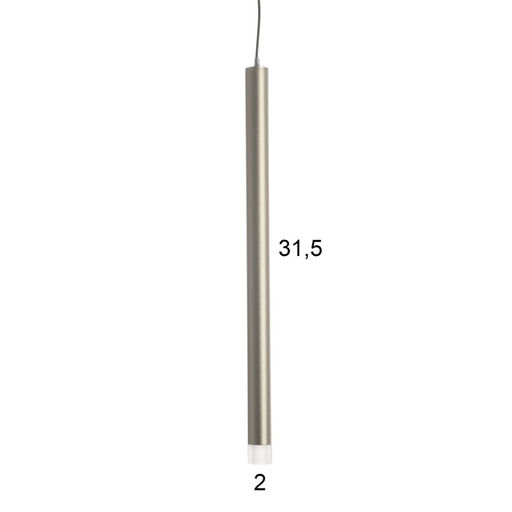 Светильник «Лукас софт» LED 5 Вт 4000К матовый хром 2×2×30-130 см