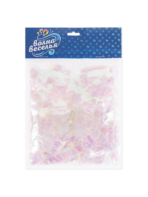 Конфетти Сердце перламутровый, хамелеон, 1.5 см, 50 г