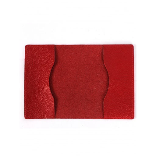 Обложка для паспорта Croco-П-1100 натуральная кожа красный флотер (113) 264303  фото 2