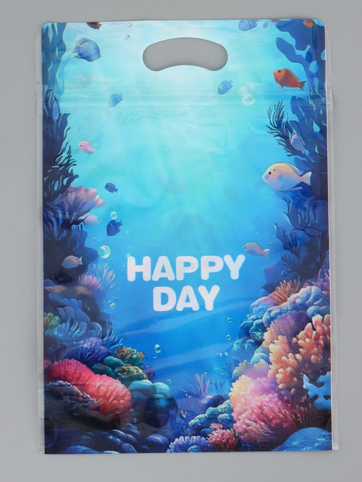 Цена за 50 шт. Пакет подарочный, с zip-lock застежкой, "Русалочка", 15х23 ± 1см МИКС