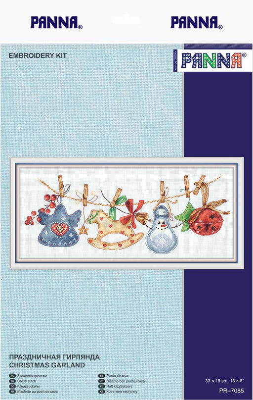 Набор для вышивания PANNA PR-7085 Праздничная гирлянда 33 х 15 см