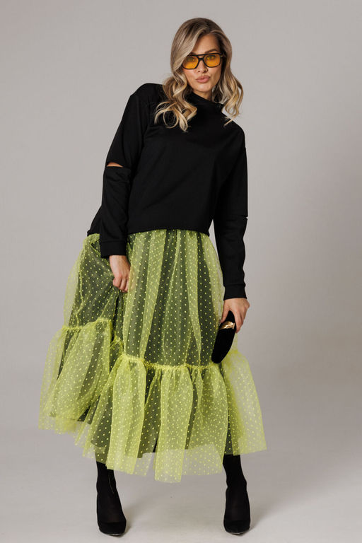 Костюм Anastasia 1298 черный/лимонный фото 5