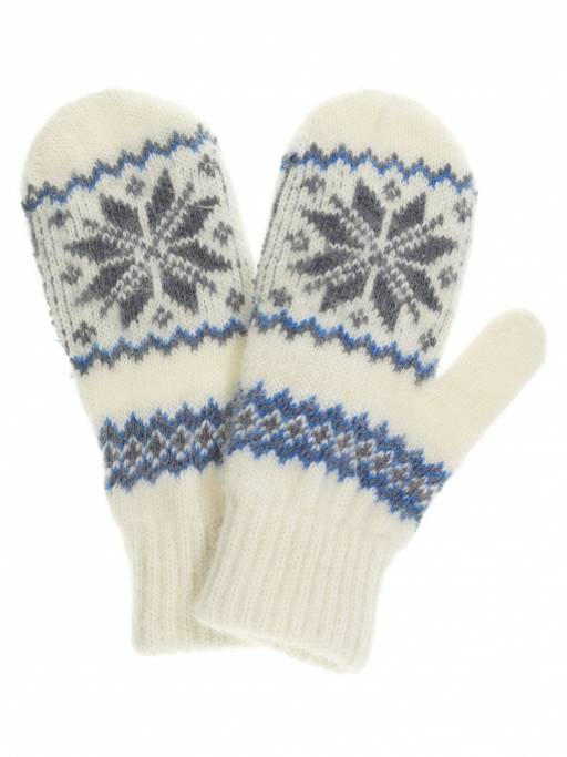 Варежки женские "Звезда с зигзагом" 3009-1