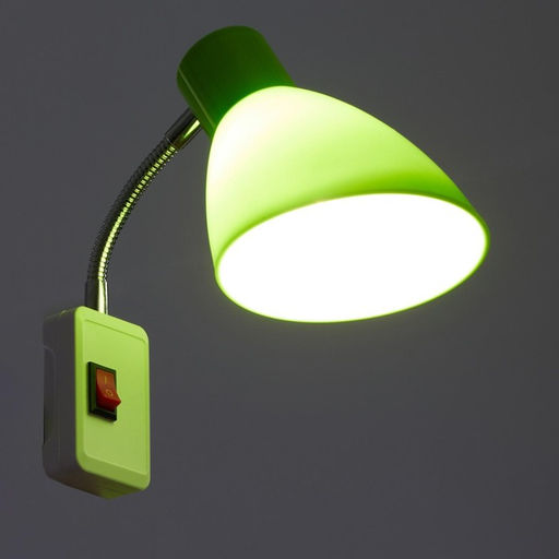 Бра в розетку «Классика» 1×10 Вт Е27 зеленый 10×14.5×25 см