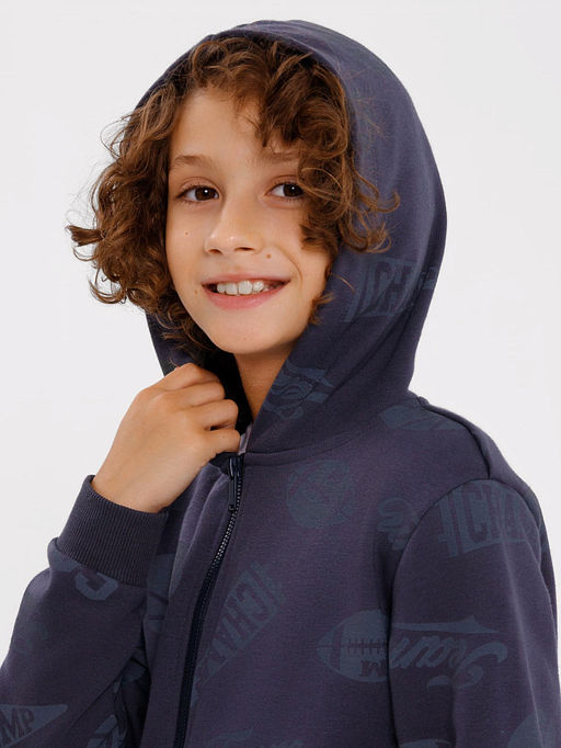 Комплект для мальчиков (джемпер, брюки) в графитовом оттенке - Mark formelle фото 5