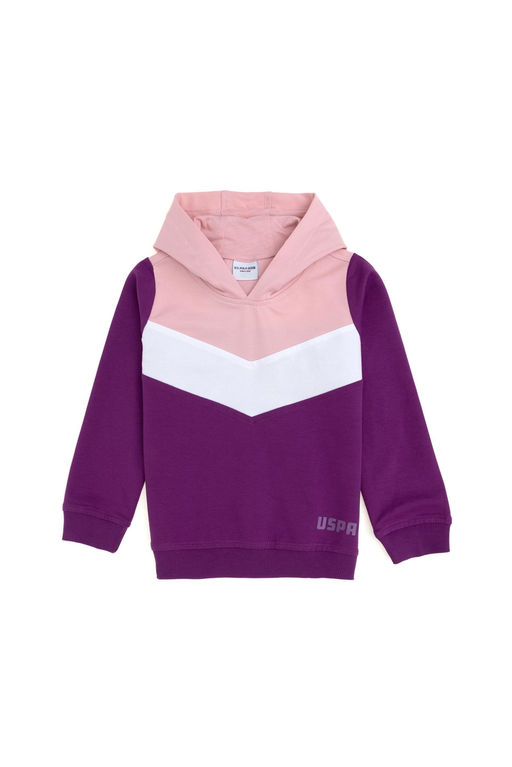K_z _ocuk Menek_e Kap__onlu Sweatshirt Sepette S_rpriz _ndirim - U.s. polo assn фото 3