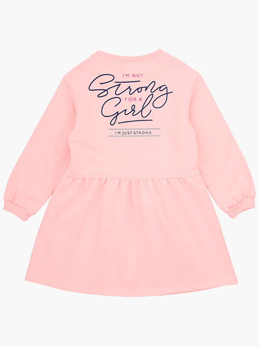 Платье для подростка с принтом UD 7744 крем-роз - Mini maxi фото 4