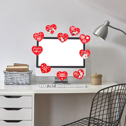 Цена за 2 шт. Набор комплиментов-пожеланий 10 любовных признаний, 10 шт.,11.4?14.5 см