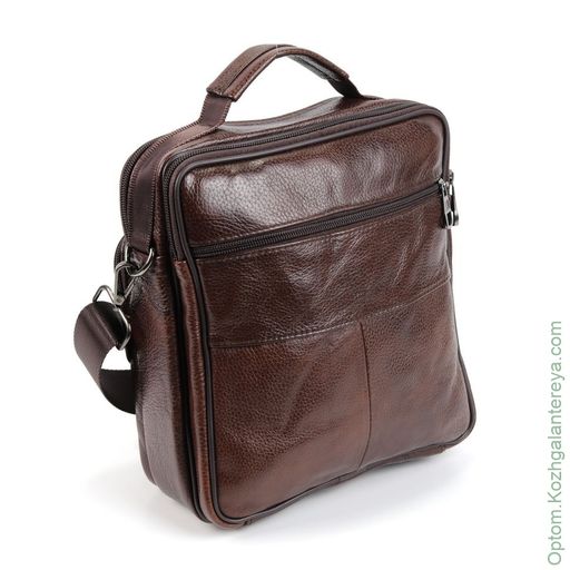 Мужская кожаная сумка 8101 Браун