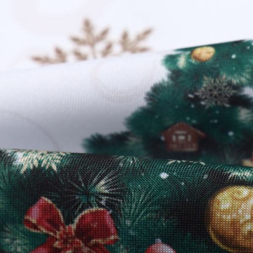 Скатерть новогодняя Доляна «Радостные моменты» 145×180 ± 3 см, 100% п/э