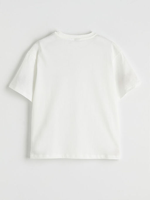 Bisiklet Yaka Cinnamoroll Bask?l? K?z ?ocuk Ti??rt