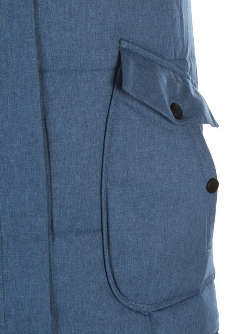 350 BLUE Пальто женское зимнее (200 гр. холлофайбера) - Fashion фото 4