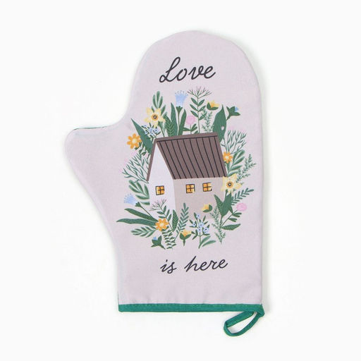 Варежка-прихватка Доляна Милый дом 20х28 см, 35% хл, 65% пэ, ватин 250 г/м2  фото 2