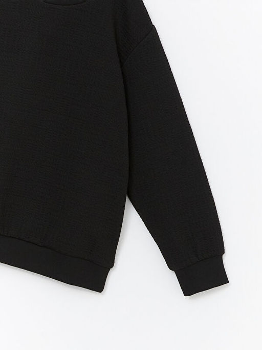 Bisiklet Yaka Basic Uzun Kollu Erkek ?ocuk Sweatshirt - Waikiki фото 3