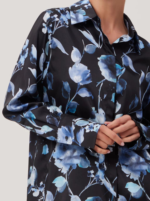 Рубашка женская 1231133008 dark navy - Eleganzza фото 4