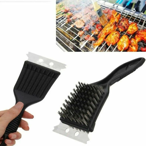 Абразивная щетка ZDV-4 для очистки барбекю 20см нерж.сталь, пластик. ручка арт.999644 /Mallony/ фото 4