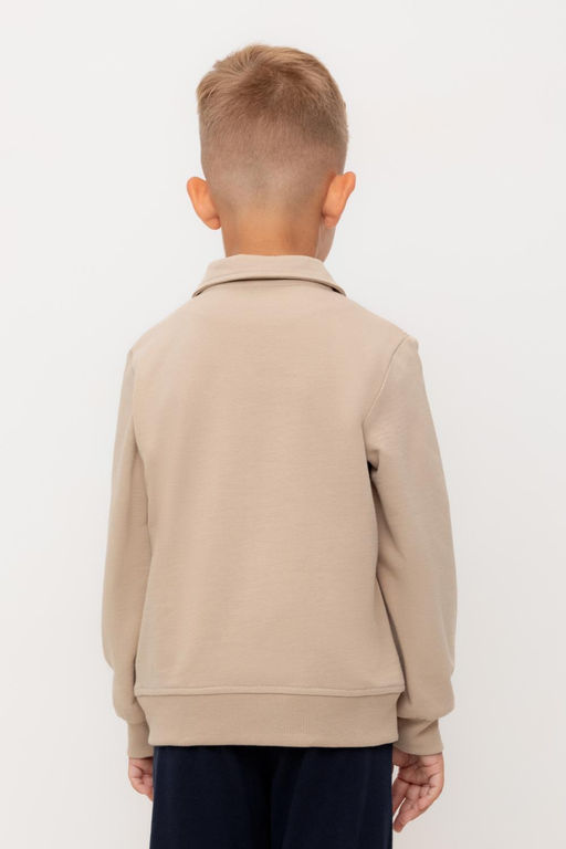 Crockid _ КР 302689/темно-бежевый к534 джемпер (свитшот) для мал  фото 3