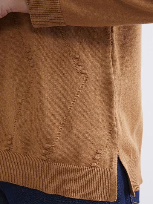 Bisiklet Yaka Ajurlu Kad?n Triko H?rka