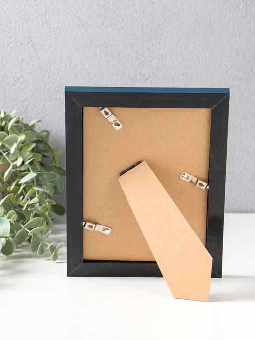 Фоторамка для фото 13×18 см «Остин», пластик, иссиня-чёрный, 21.5×16.5×1.5 см