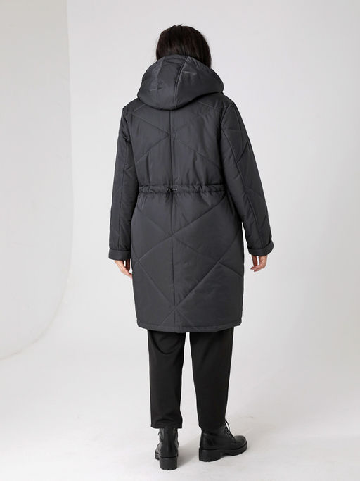 24420 Пальто черный - Dizzyway фото 9