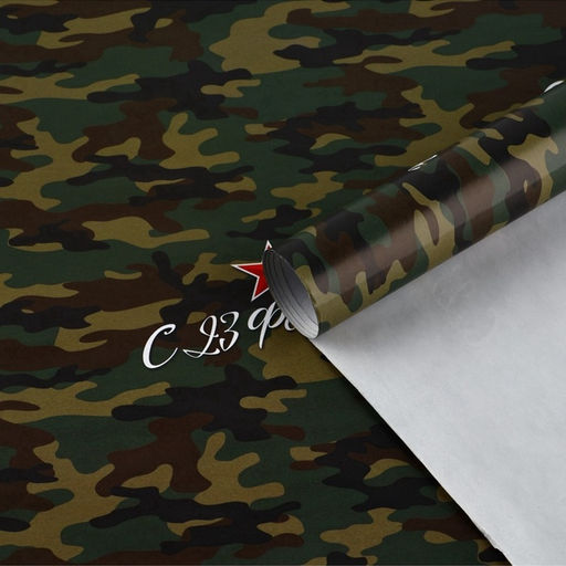 Цена за 10 шт. Бумага упаковочная глянцевая С 23 февраля, 70?100 см