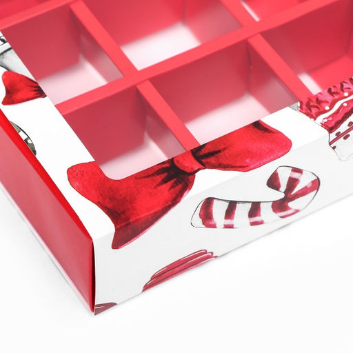 Цена за 2 шт. Коробка под 9 конфет Новогодний фонарик, 13.7?13.7?3.5 см - Дарите счастье фото 9