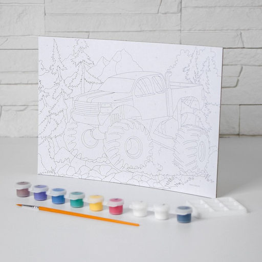 Картина по номерам Джип 20 28,5 см - Школа талантов фото 3