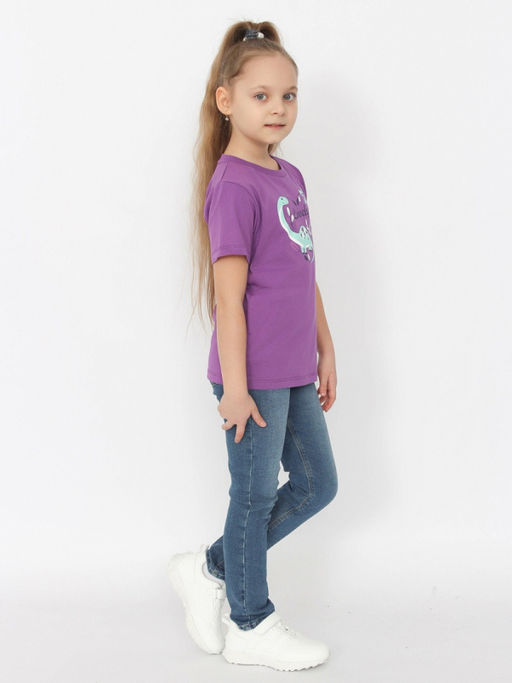 CRB wear/HSKG 63841-44 Футболка для девочки (Фиолетовый (092)-52),фиолетовый/Ex.Cherubino фото 7