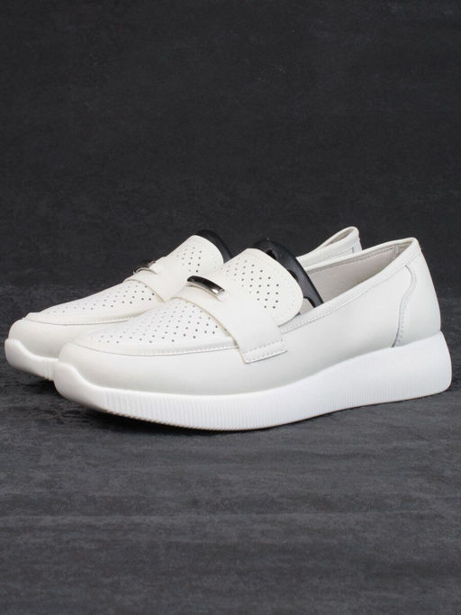 03-PDL 205-5 LT. BEIGE Полуботинки женские (натуральная кожа) - Фабричный китай фото 4