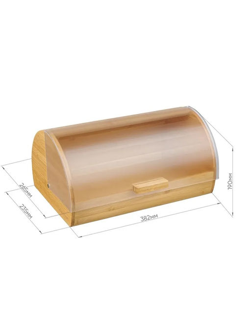 Хлебница бамбук 38,5*27,7*19 см №4, арт. КТ-ХБ-05