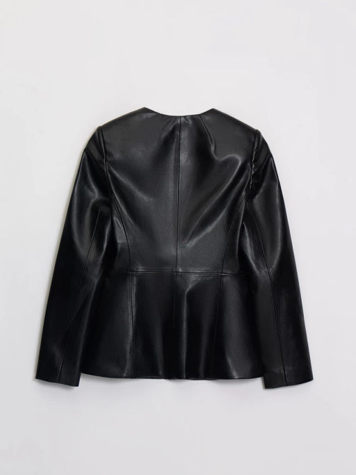 Приталенный жакет из искусственной кожи / Zarina