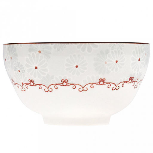 "Классика" Пиала фарфоровая 380мл, д11,6х6,5см, с деколью, отводка (Китай)