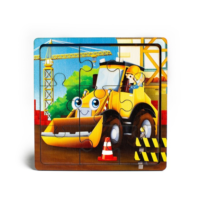 Пазл Трактор, 9 деталей - Лесная мастерская фото 8