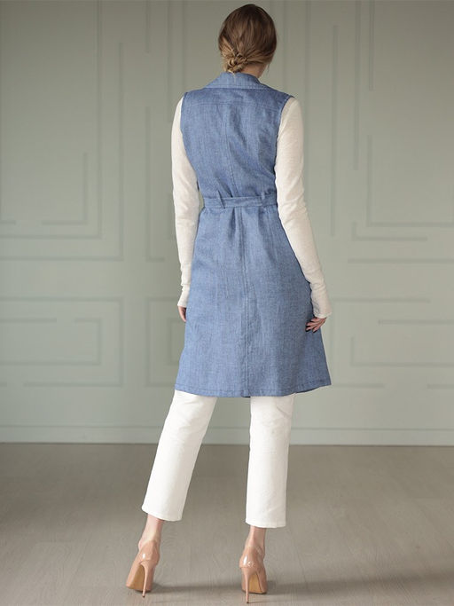 Платье льносодержащая ткань - Волтри фото 4