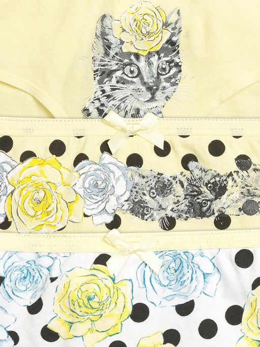 GULB3209(3шт. в упаковке) трусы для девочек