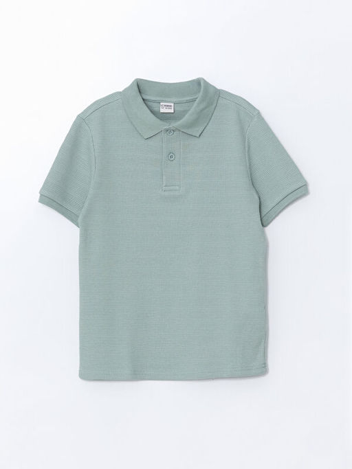 Polo Yaka Dokulu Erkek ?ocuk Ti??rt