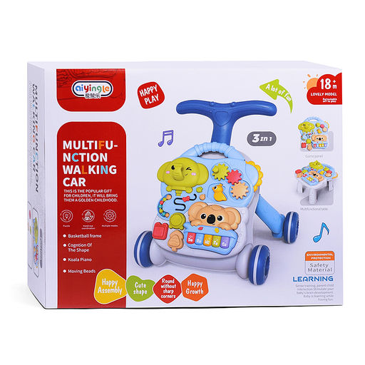 Игровой центр-Каталка "Слоник и коала" цвет серый, в коробке