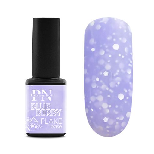 FLAKE base Blueberry лиловая база с белыми шестигранниками - Very Peri PANTONE