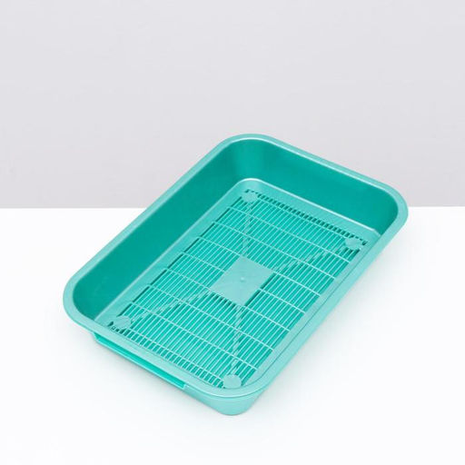 Туалет перламутровый средний с сеткой 36 х 26 х 6,5 см светло-зеленый - Simaland фото 3