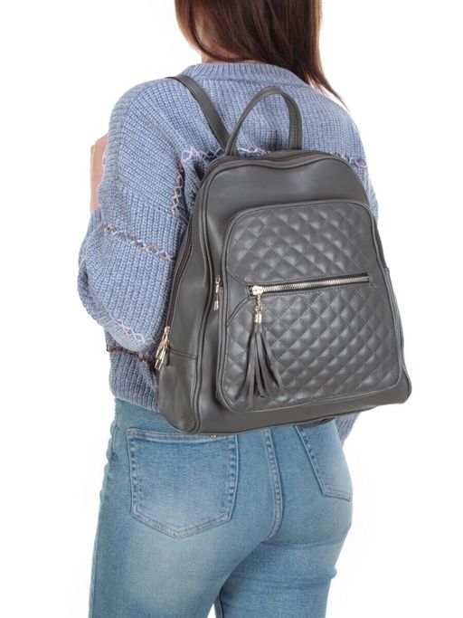T3540 DK. GREY Сумка-рюкзак (искусственная кожа) - Фабричный китай фото 4