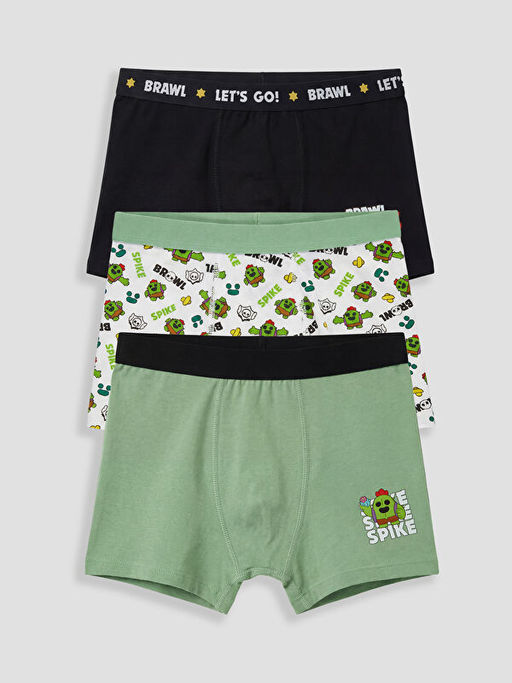 Brawl Stars Bask?l? Erkek ?ocuk 3l? Boxer