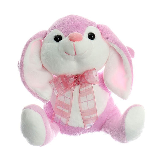 Мягкая игрушка Зайчик с бантом, МИКС