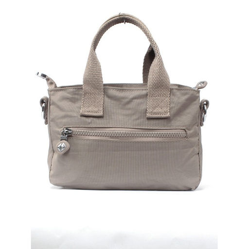 Сумка женская текстиль BoBo-8910, 1отд, плечевой ремень, серый 266000  фото 2