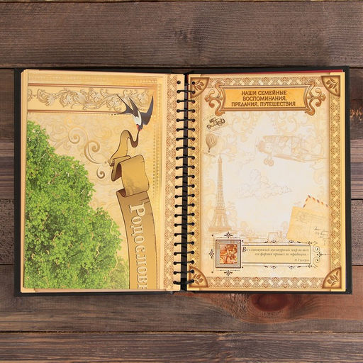 Родословная книга Книга семьи, 30 листов, 24,5 х 29,2 см - Семейные традиции фото 17