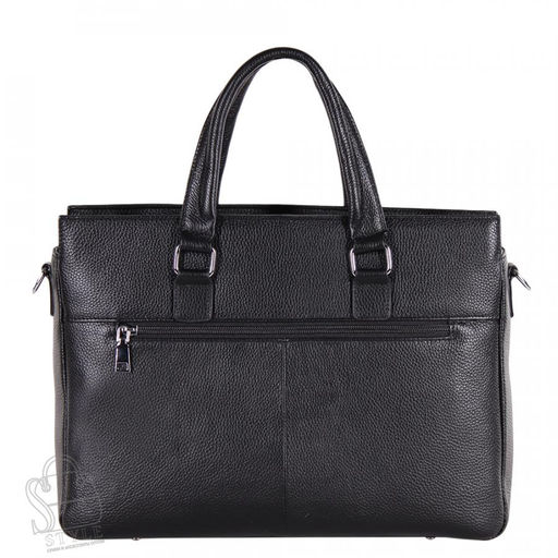 Портфель мужской кожаный 2093BSH black Heanbag в Новосибирске - S-style фото 4