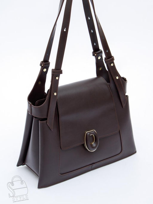 Сумка женская кожаная 2388Y coffee Polina&Eiterou  в Новосибирске