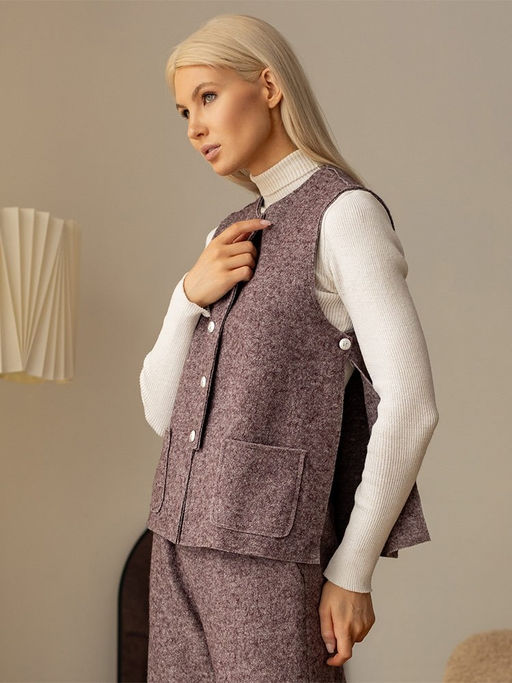 Жилет женский шерсть 60%, вискоза 40% - Волтри фото 12