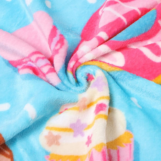 Плед Павлинка Капкейки 100х150см, голубой, аэрософт 190 г/м, пэ100% - Павлина фото 3