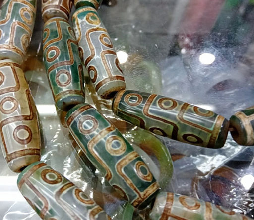 Бусина Дзи уп-2шт 9 глаз символизируют рост благосостояния от 9 планет